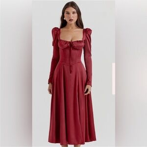 House Of CB ‘Sebille’ Rubi Corset Midi Dress